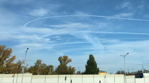 Самолет рейса Анталья — Казань оставил загадочные круги в небе над Самарой